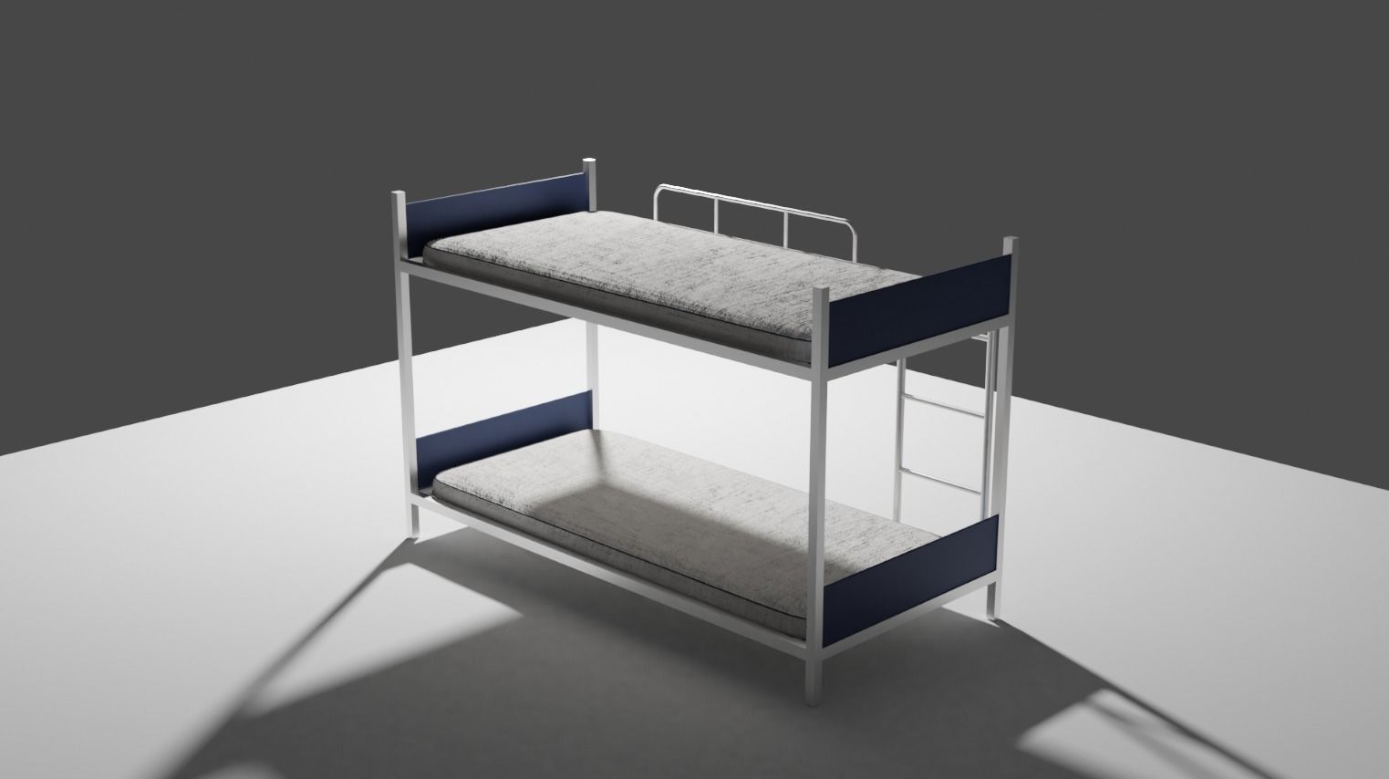 Bunk bed 3D model_2