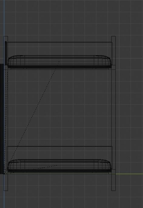 Bunk bed 3D model_5