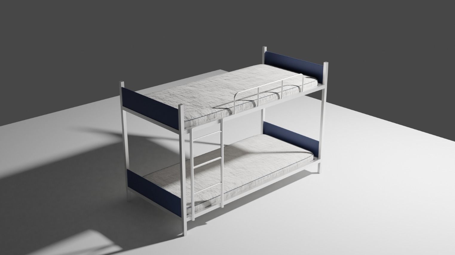 Bunk bed 3D model_3