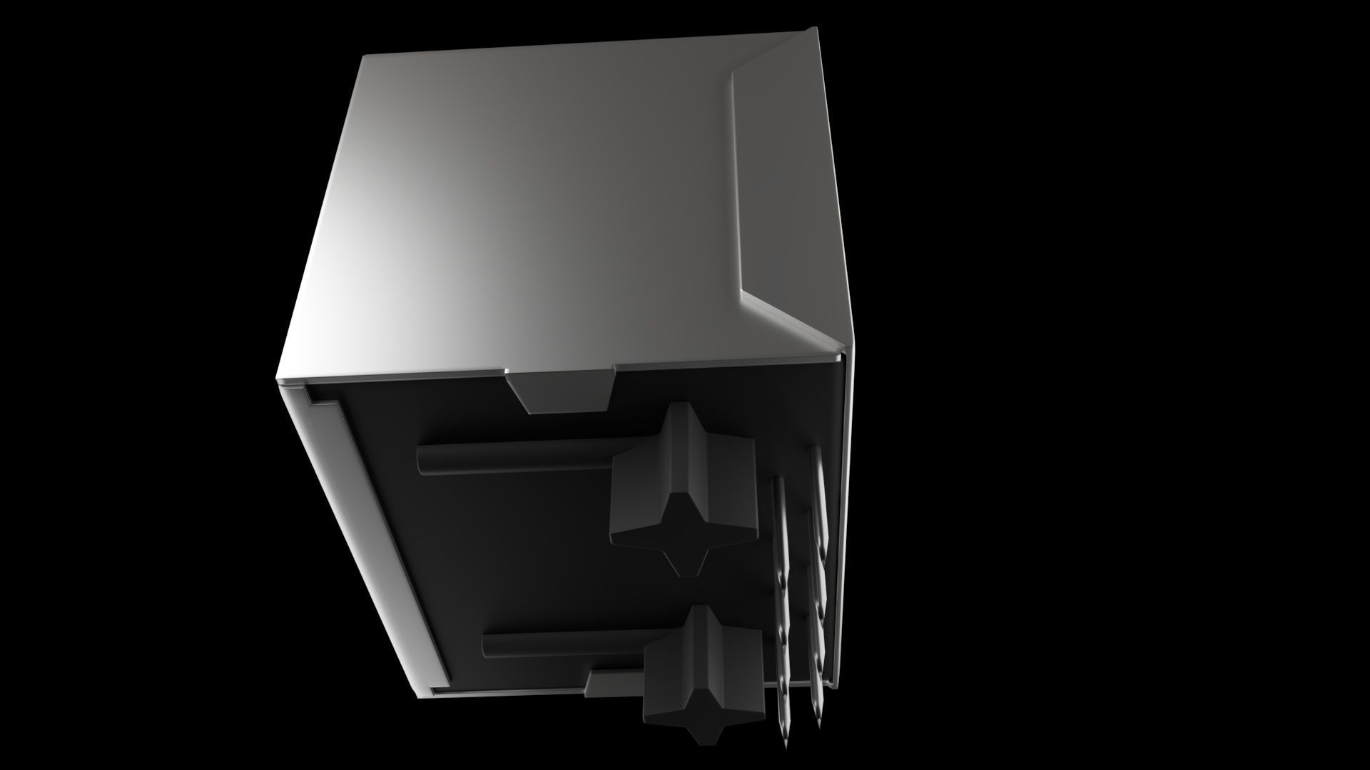3D Port RJ45 Ethernet  3D model_1