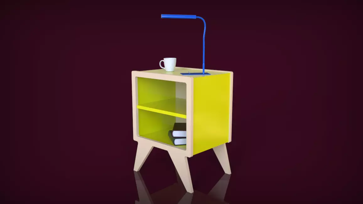 Night Table 3D model_0
