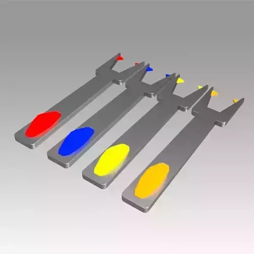 Star Trek Original Series Scotty Calibration Spanner tool prop 3D model