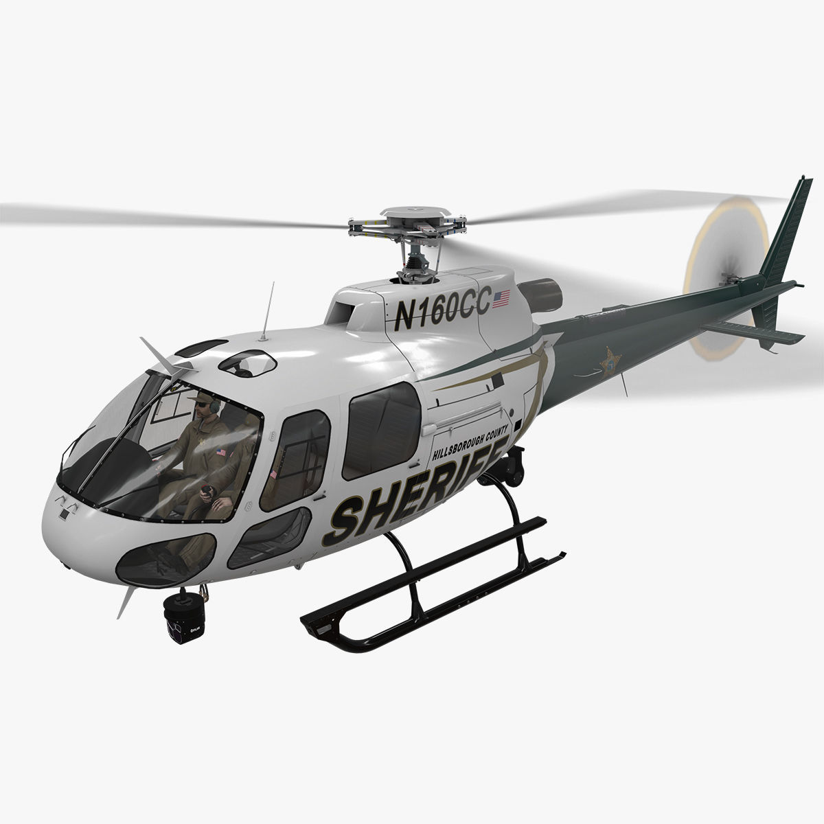 AS-350 Hillsborough County Sheriff Animated