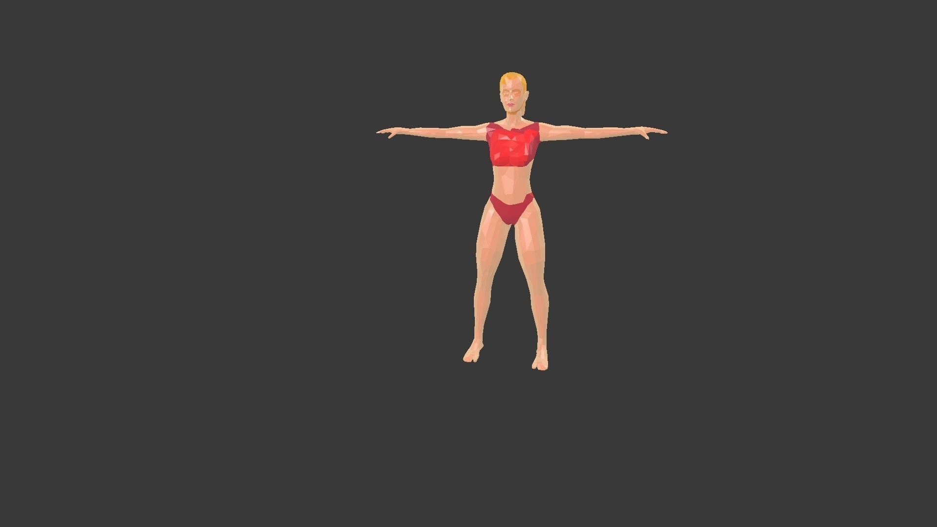 Low poly  3D model -ArchViz -Beach woman -50 Beach Sport Poses  Low-poly 3D model_2