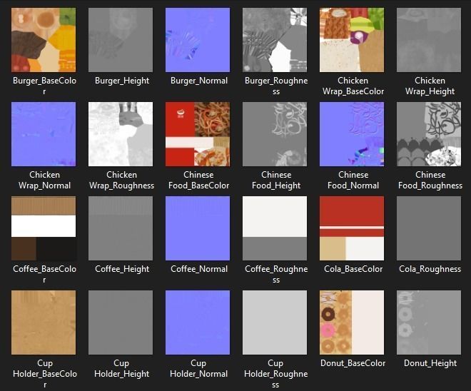 Takeaway Fast Food High G43 Low-poly 3D model_17