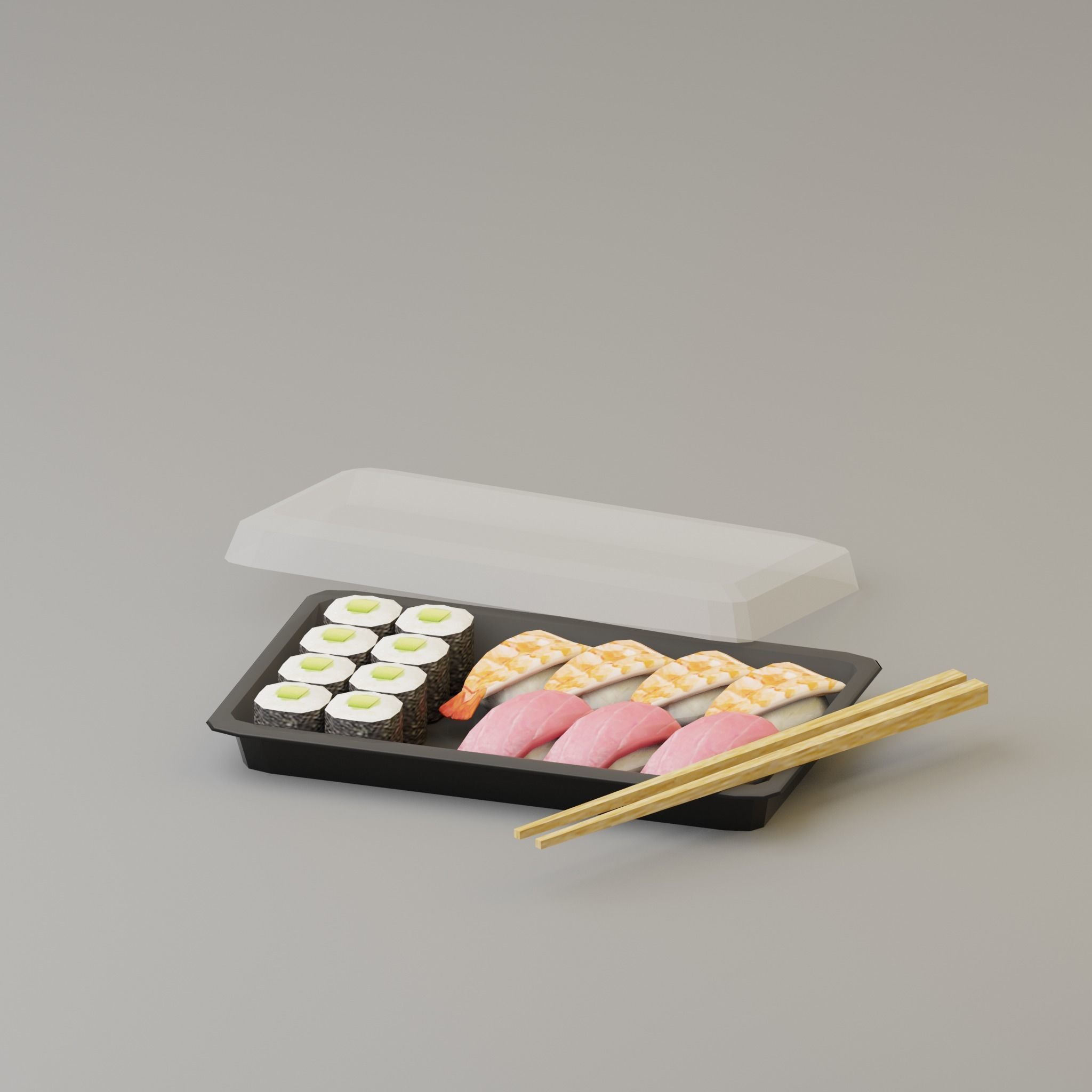 Takeaway Fast Food High G43 Low-poly 3D model_13