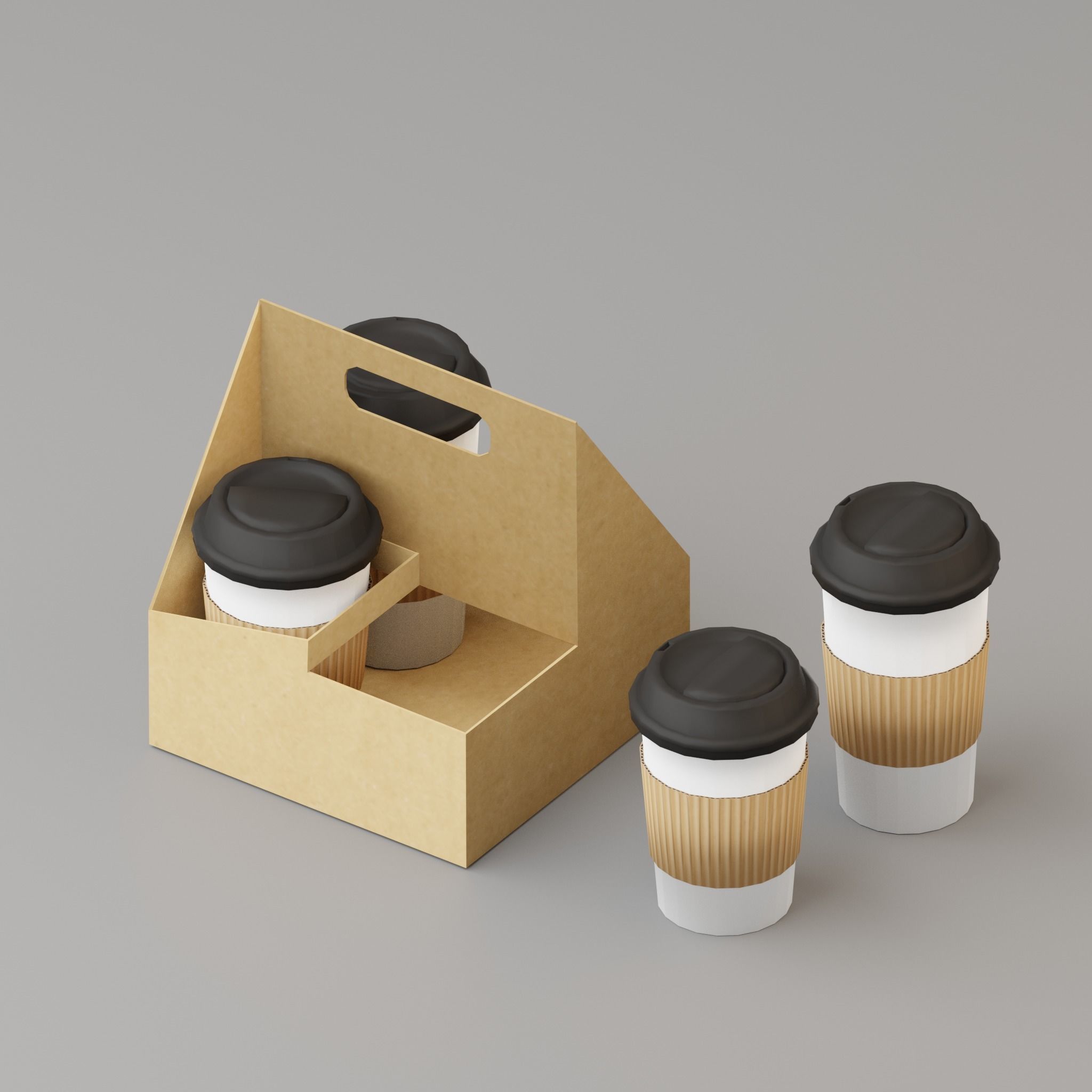 Takeaway Fast Food High G43 Low-poly 3D model_10