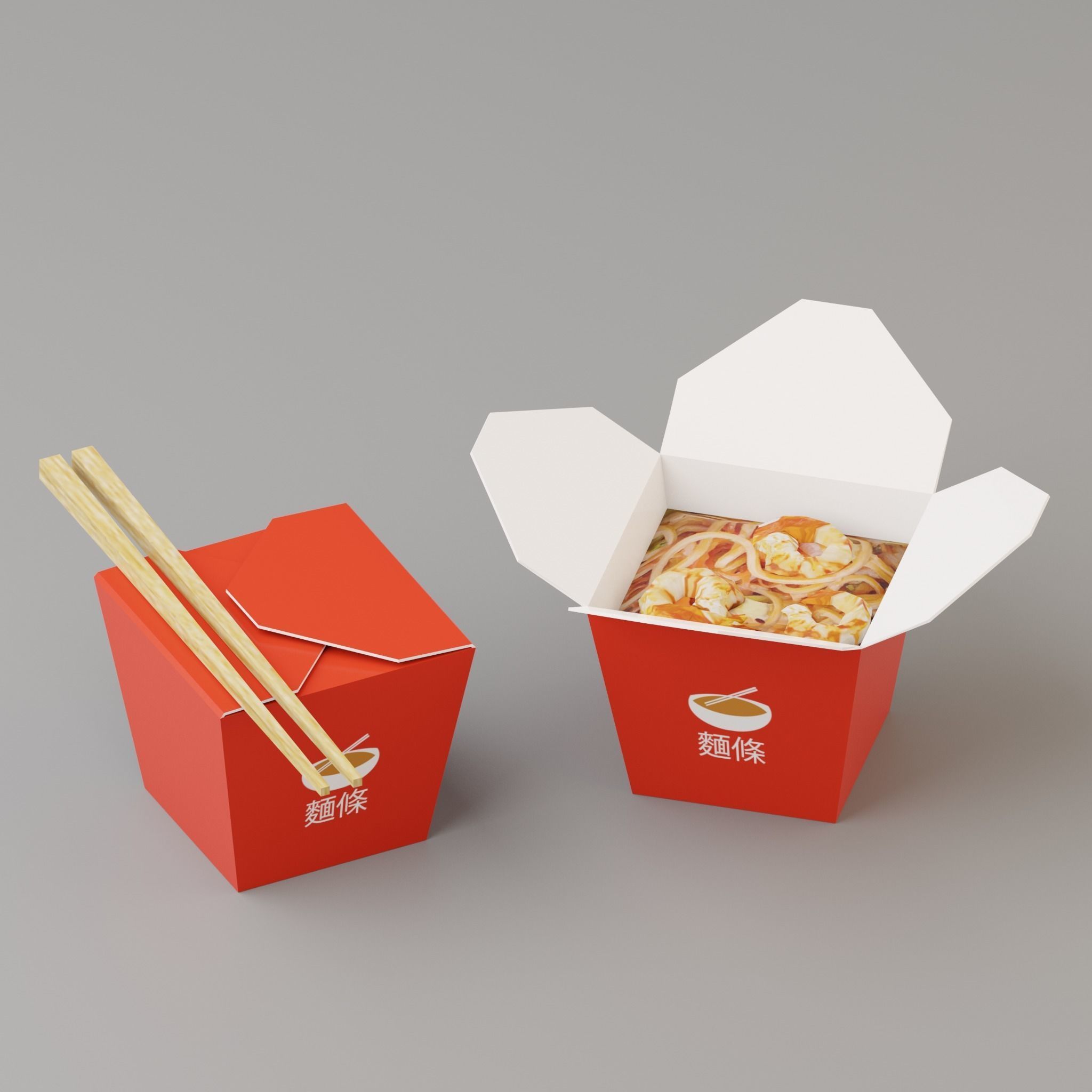 Takeaway Fast Food High G43 Low-poly 3D model_12