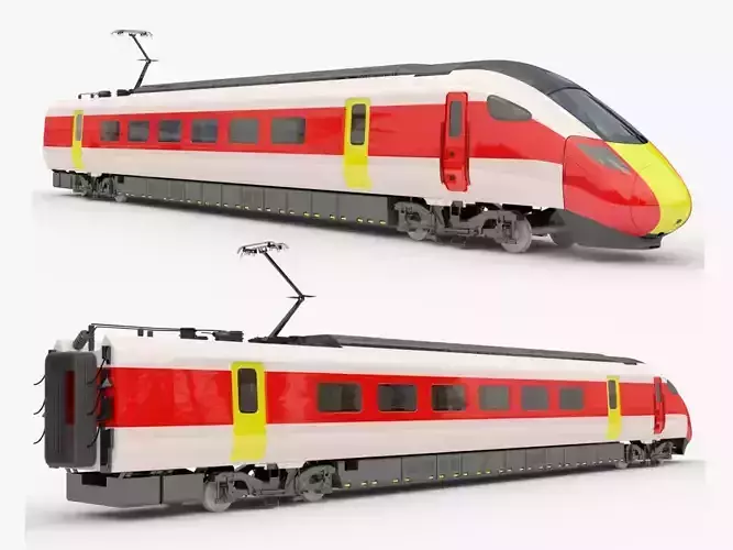 Hitachi Azuma locomotive exterior 3D model