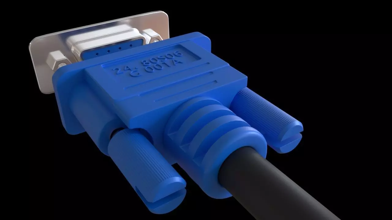 Connector VGA 3D model