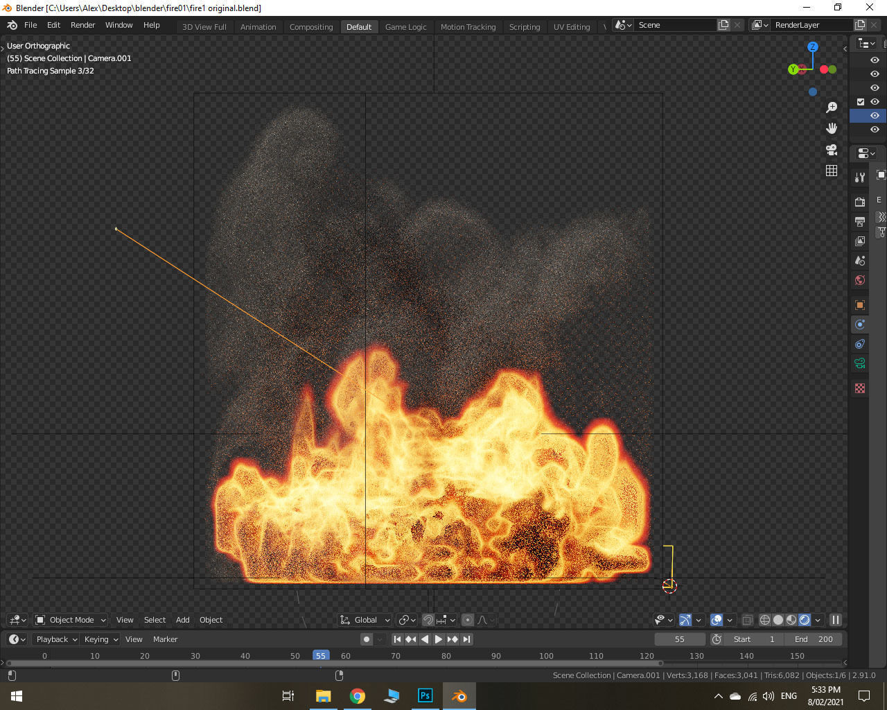 Fire and Smoke 3D model_23