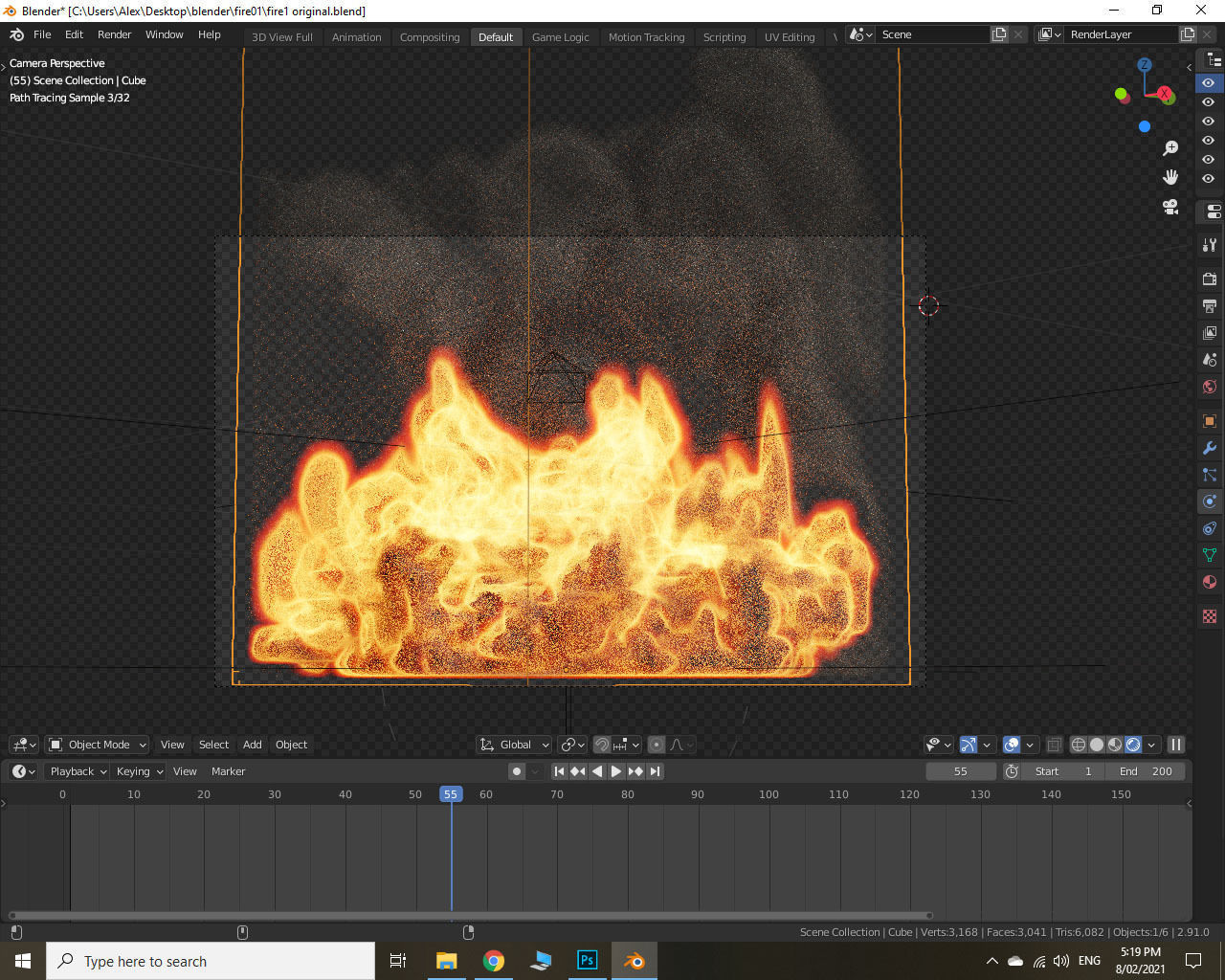 Fire and Smoke 3D model_2