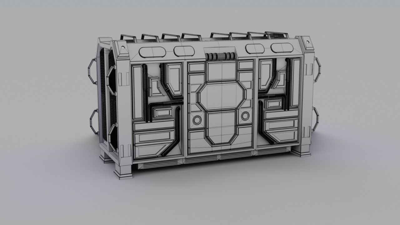 Sci Fi Generator 3D model_14