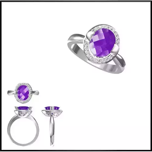 JCD Format  Elegant gold color stone rings jewelry cad programs