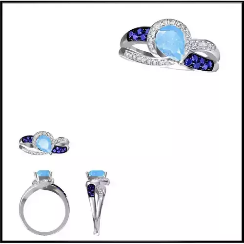 JCD Format  Elegant gold color stone rings 3design price