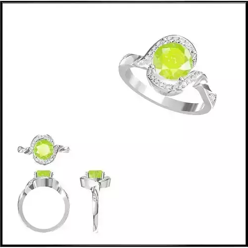 JCD Format  Elegant gold color stone rings jewelry files 