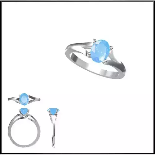 JCD Format Antique color stone rings design