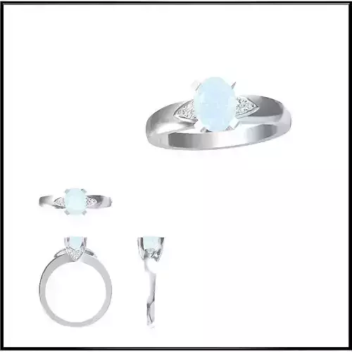 JCD Format Antique color stone rings jewelry cad institute