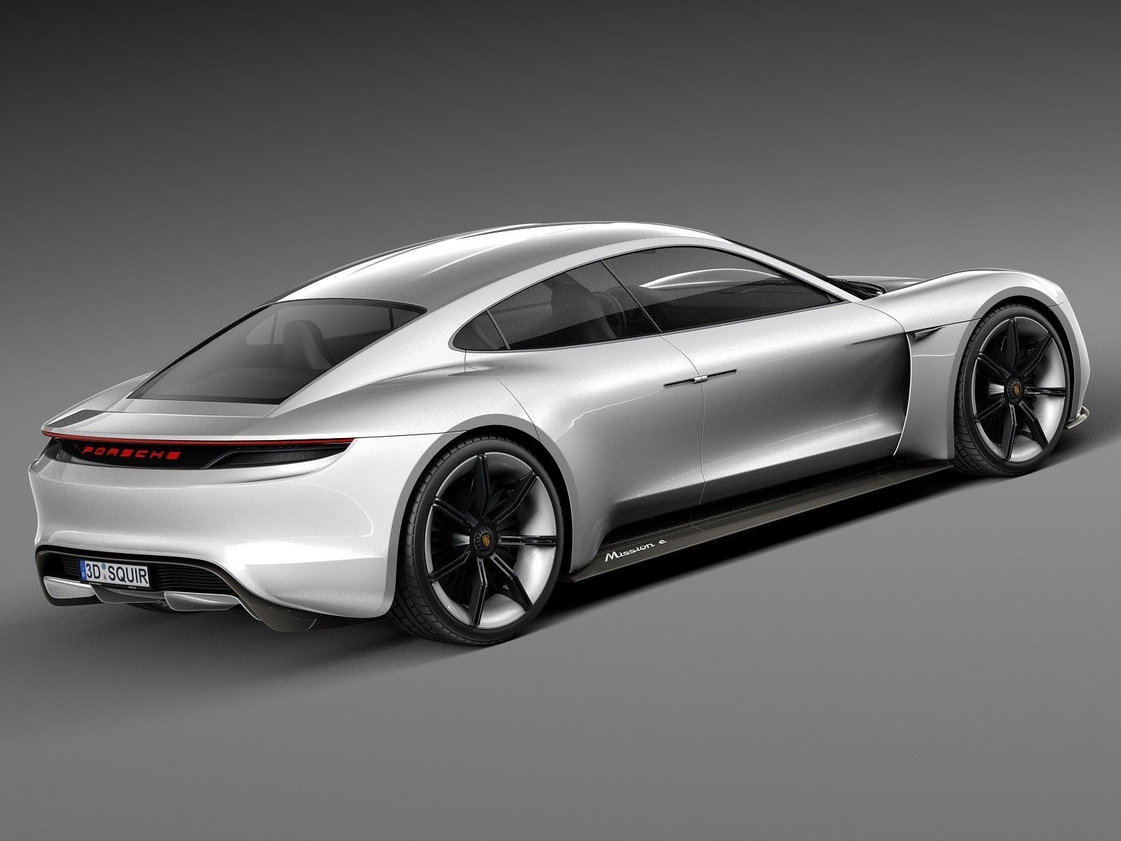 Porsche Mission E Concept 2015 3D model_5
