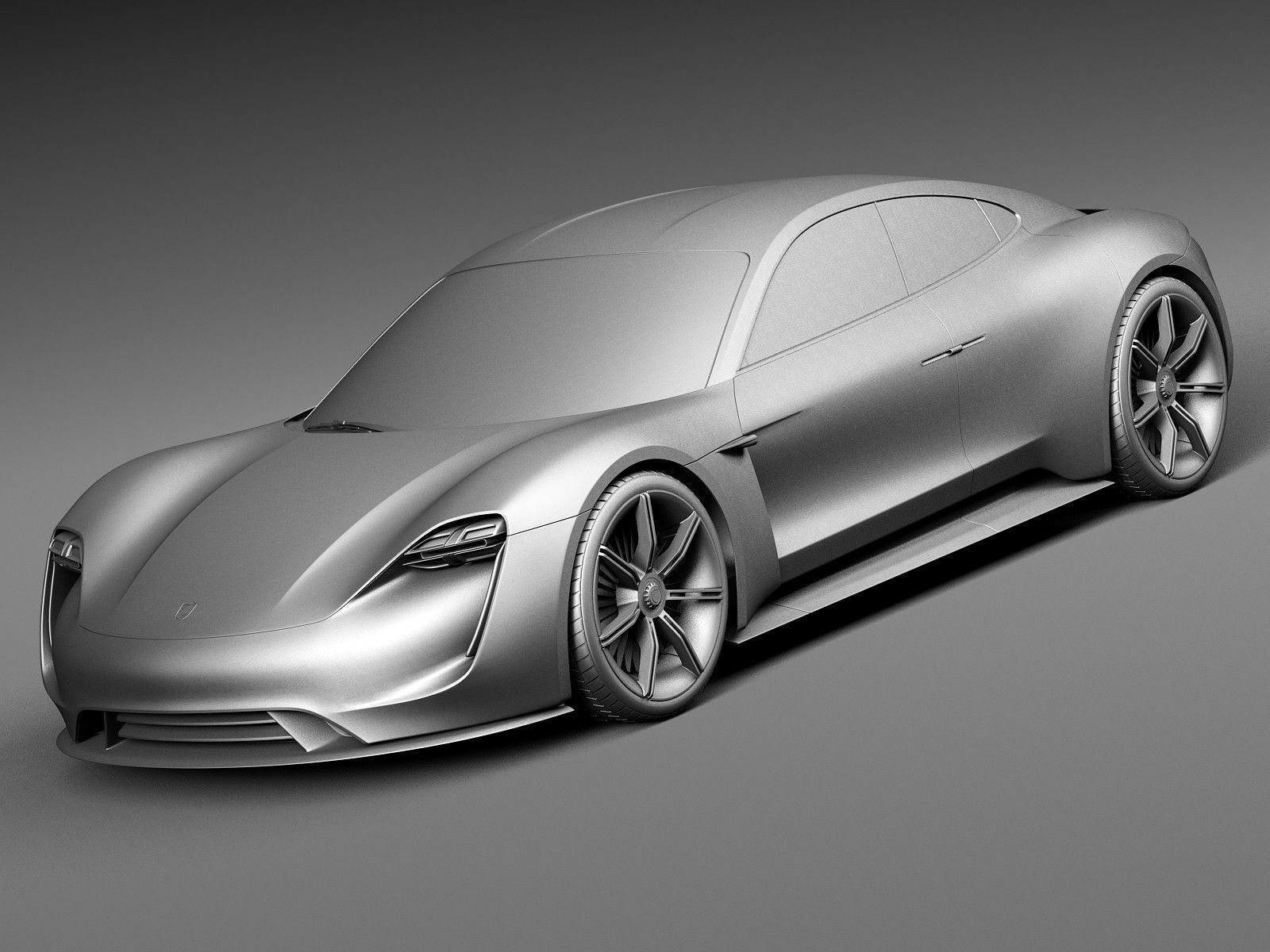 Porsche Mission E Concept 2015 3D model_15
