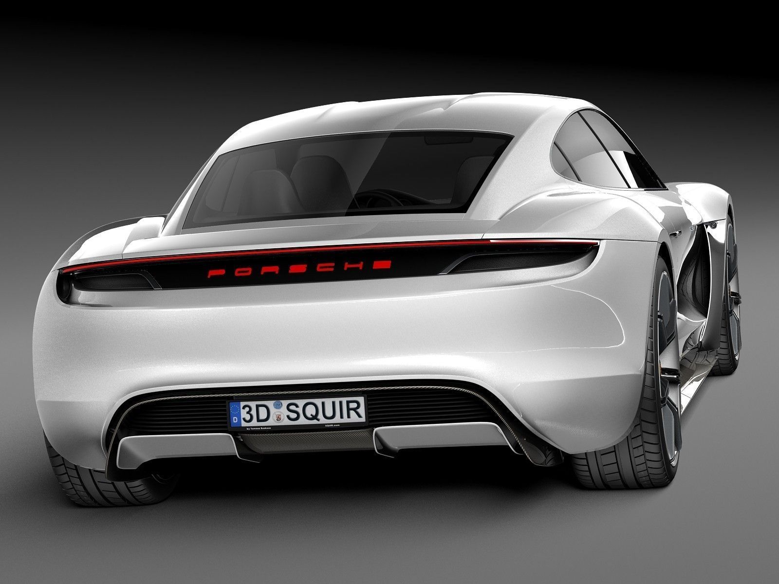 Porsche Mission E Concept 2015 3D model_6