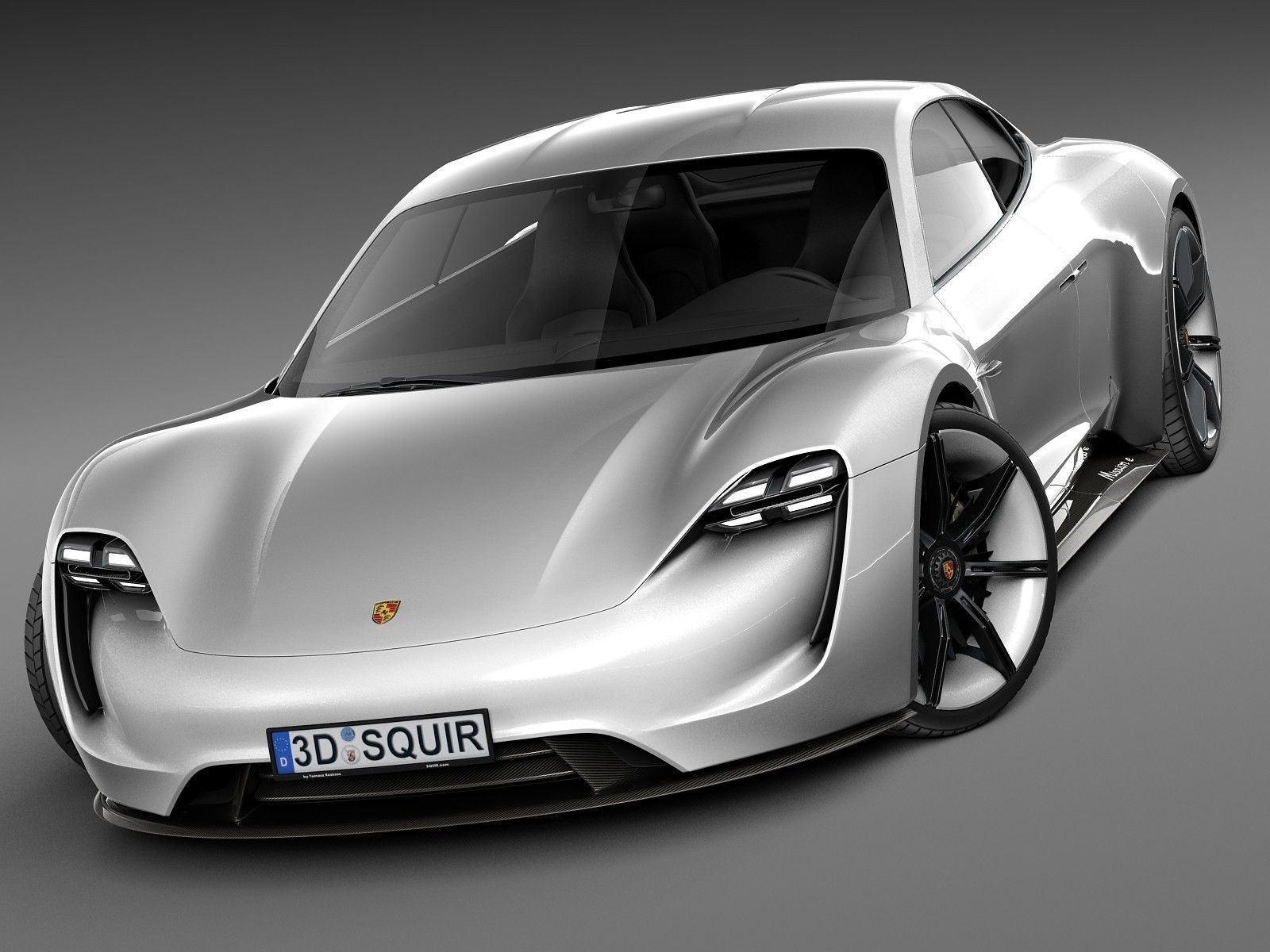 Porsche Mission E Concept 2015 3D model_2