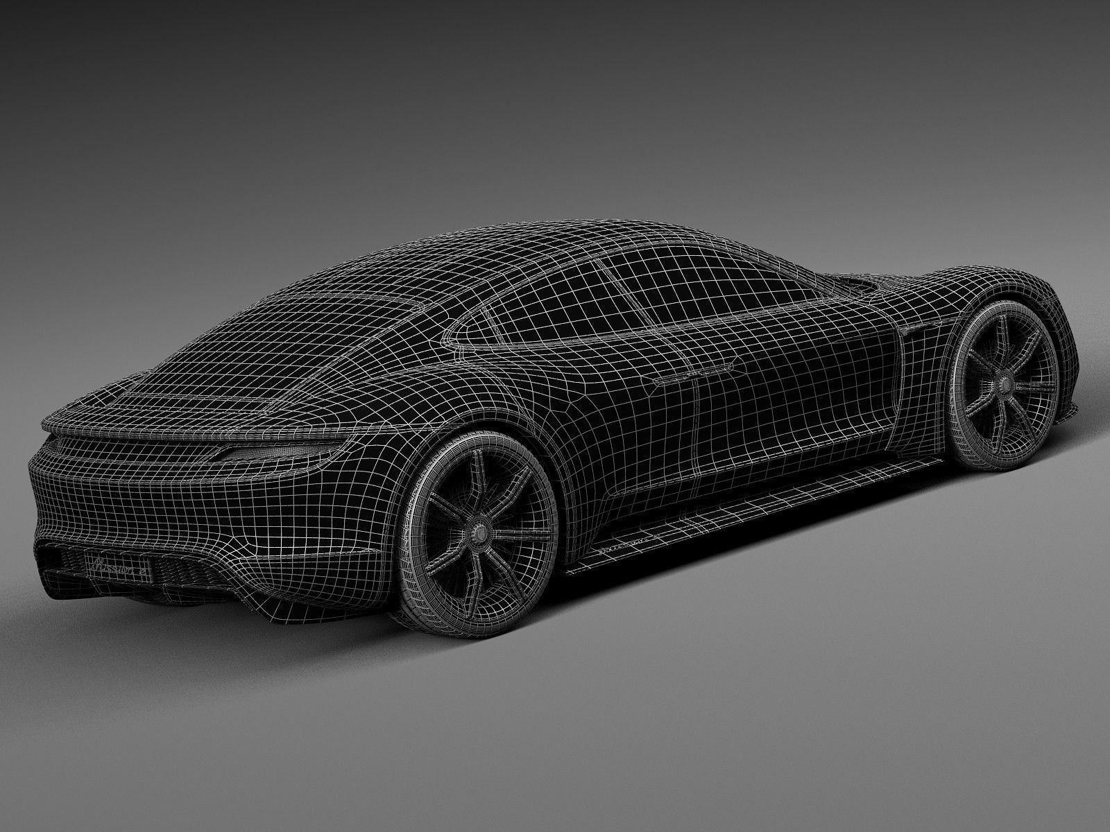 Porsche Mission E Concept 2015 3D model_22