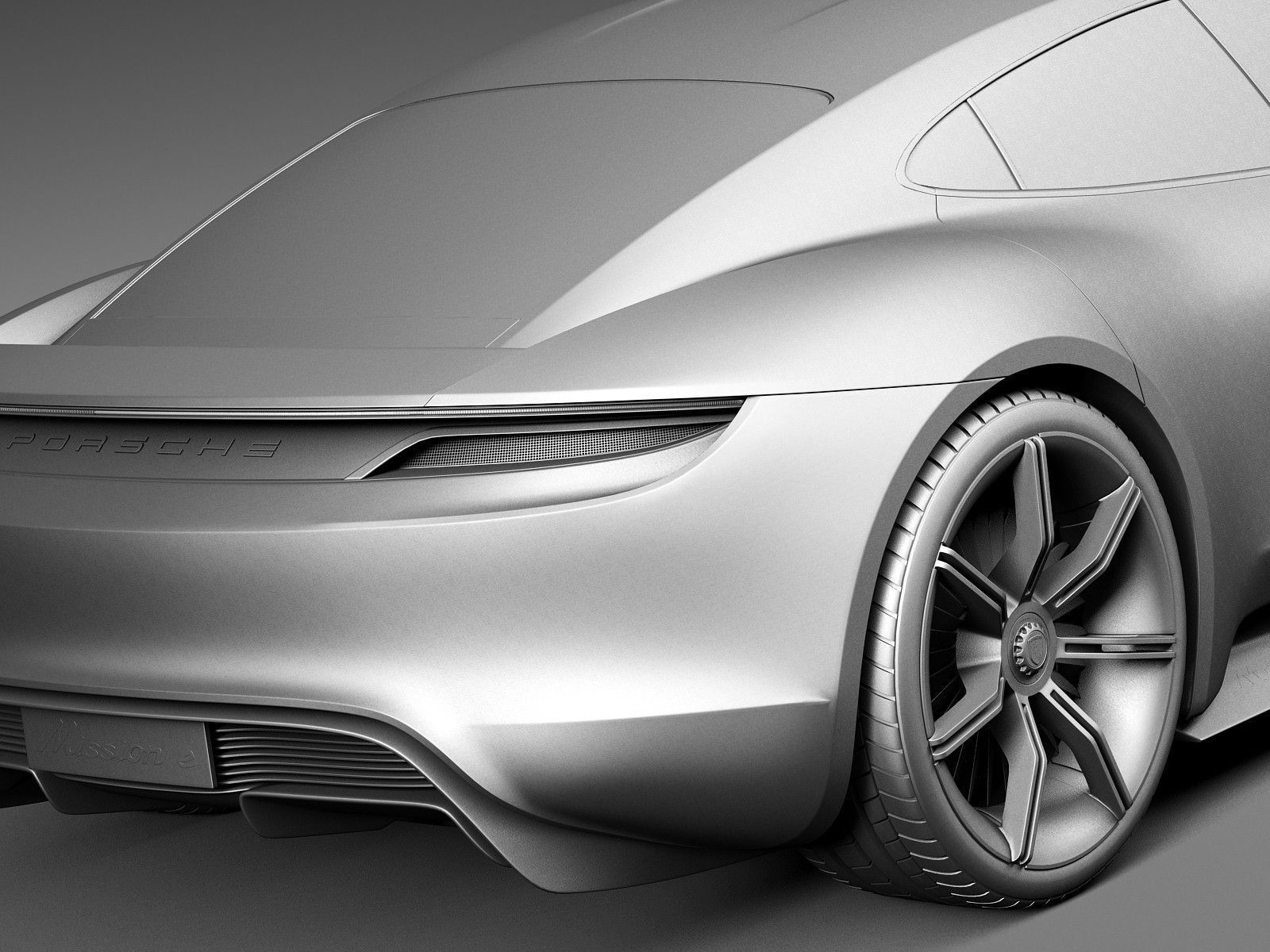 Porsche Mission E Concept 2015 3D model_17