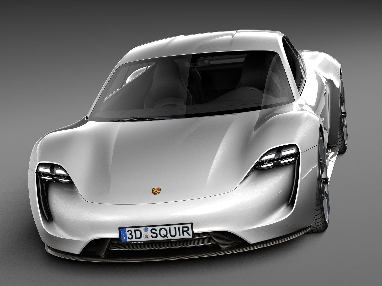 Porsche Mission E Concept 2015 3D model_1