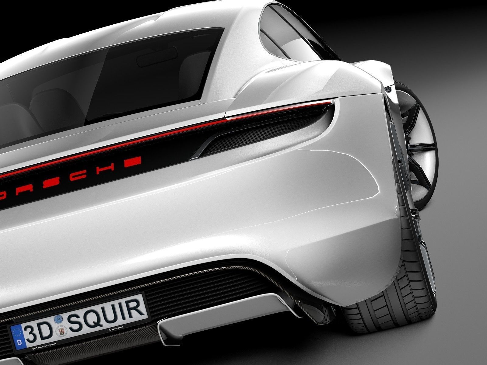 Porsche Mission E Concept 2015 3D model_14