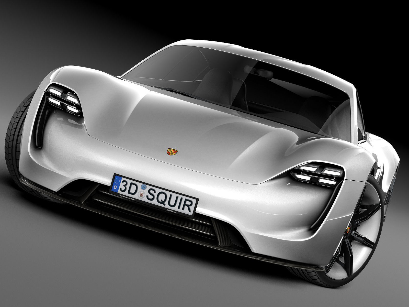 Porsche Mission E Concept 2015 3D model_10