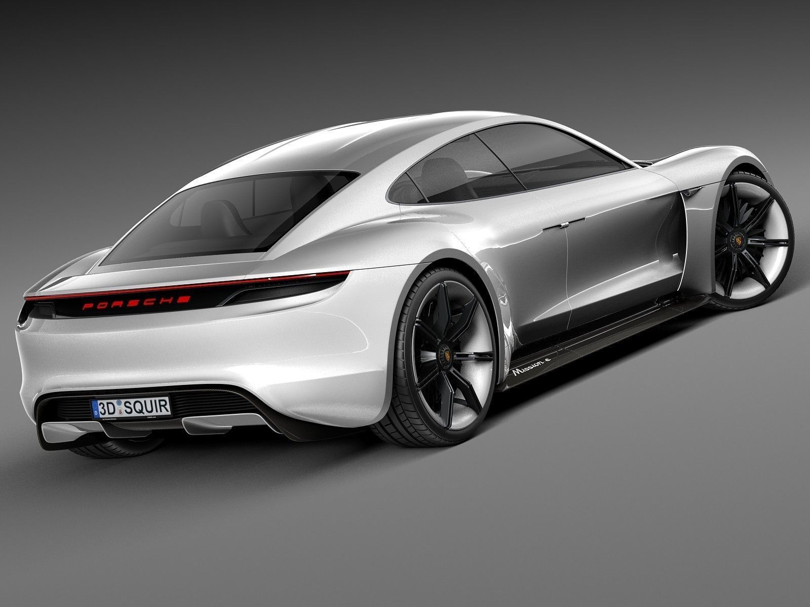 Porsche Mission E Concept 2015 3D model_9