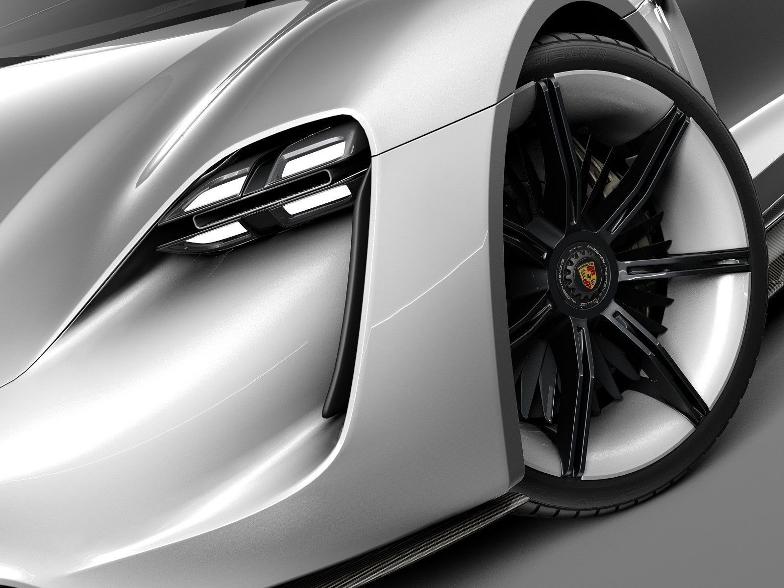Porsche Mission E Concept 2015 3D model_13