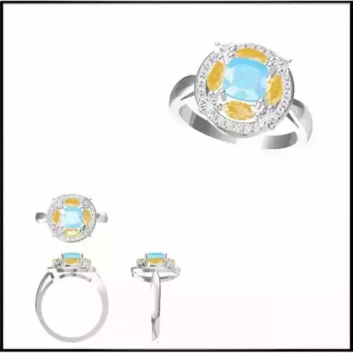 JCD Format Affordable Color stone rings design course