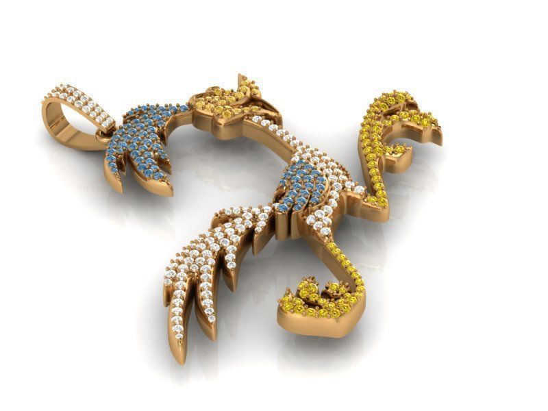 Road runner pendant 3D print model_1