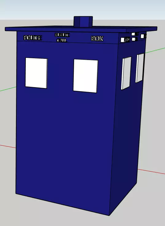 Doctor Who Tardis 3D print model_0