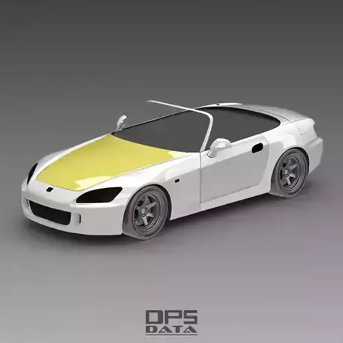 S2000 AP2 Hood Exterior Surface Model - 3D Laser-Scanned