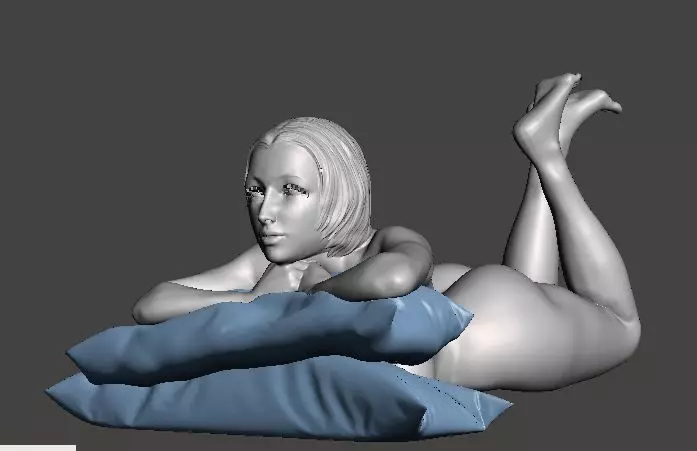 Nude with pillows  3D print model_0