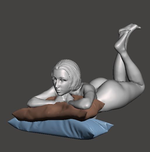 Nude with pillows  3D print model_1