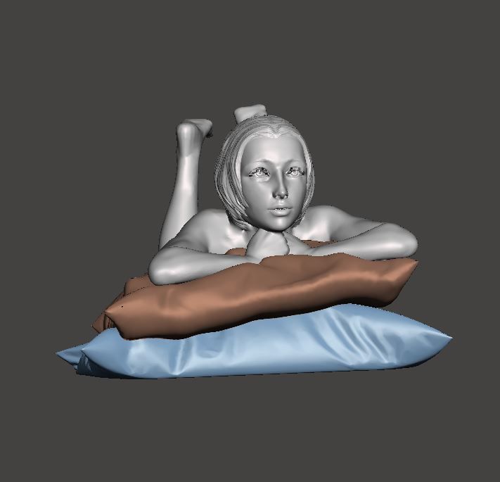Nude with pillows  3D print model_2