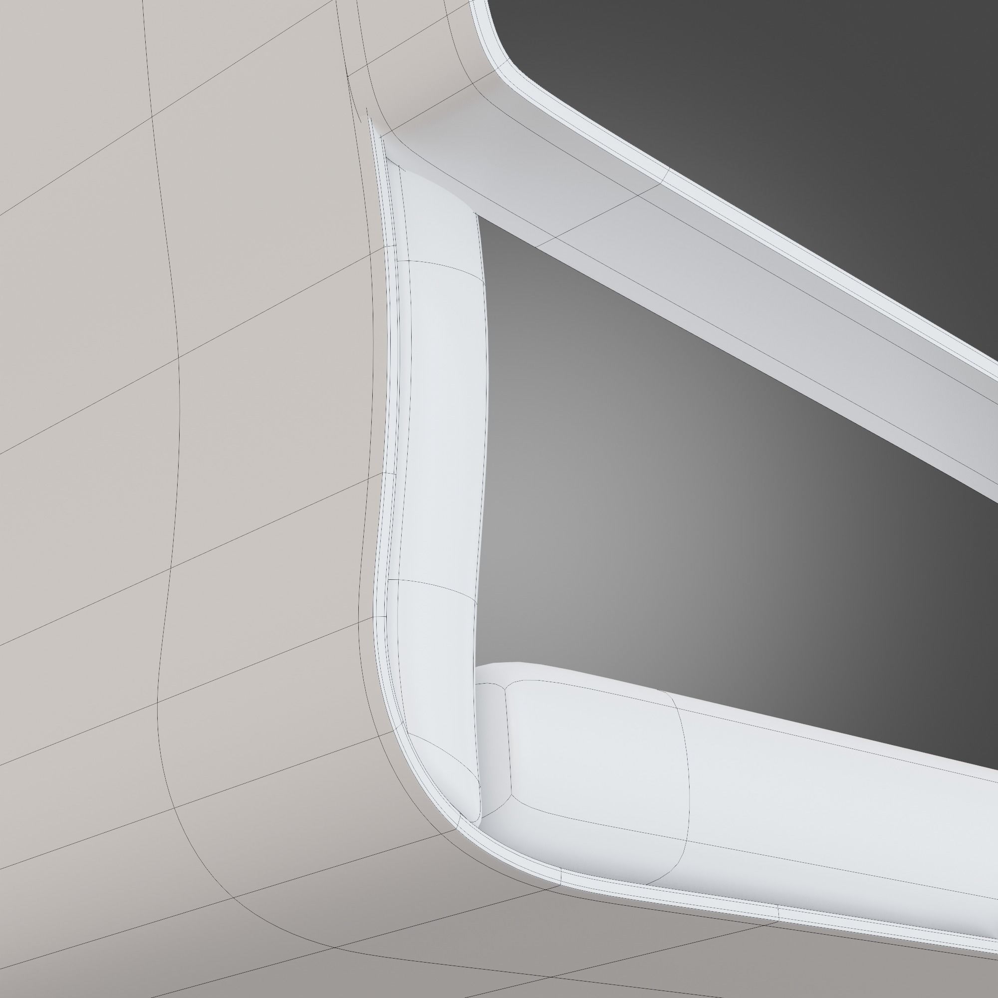 Chair Wooden Grey Subdivision Ready for Film Low-poly 3D model_22