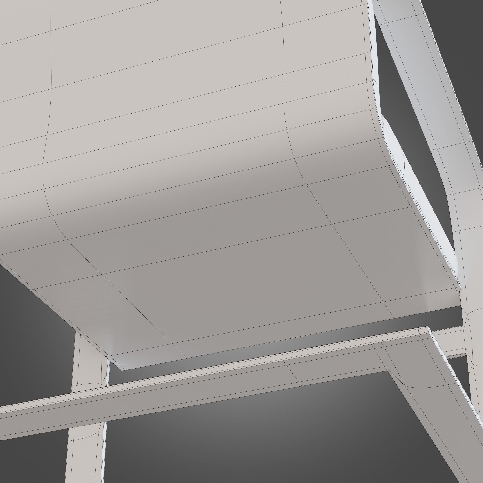 Chair Wooden Grey Subdivision Ready for Film Low-poly 3D model_27