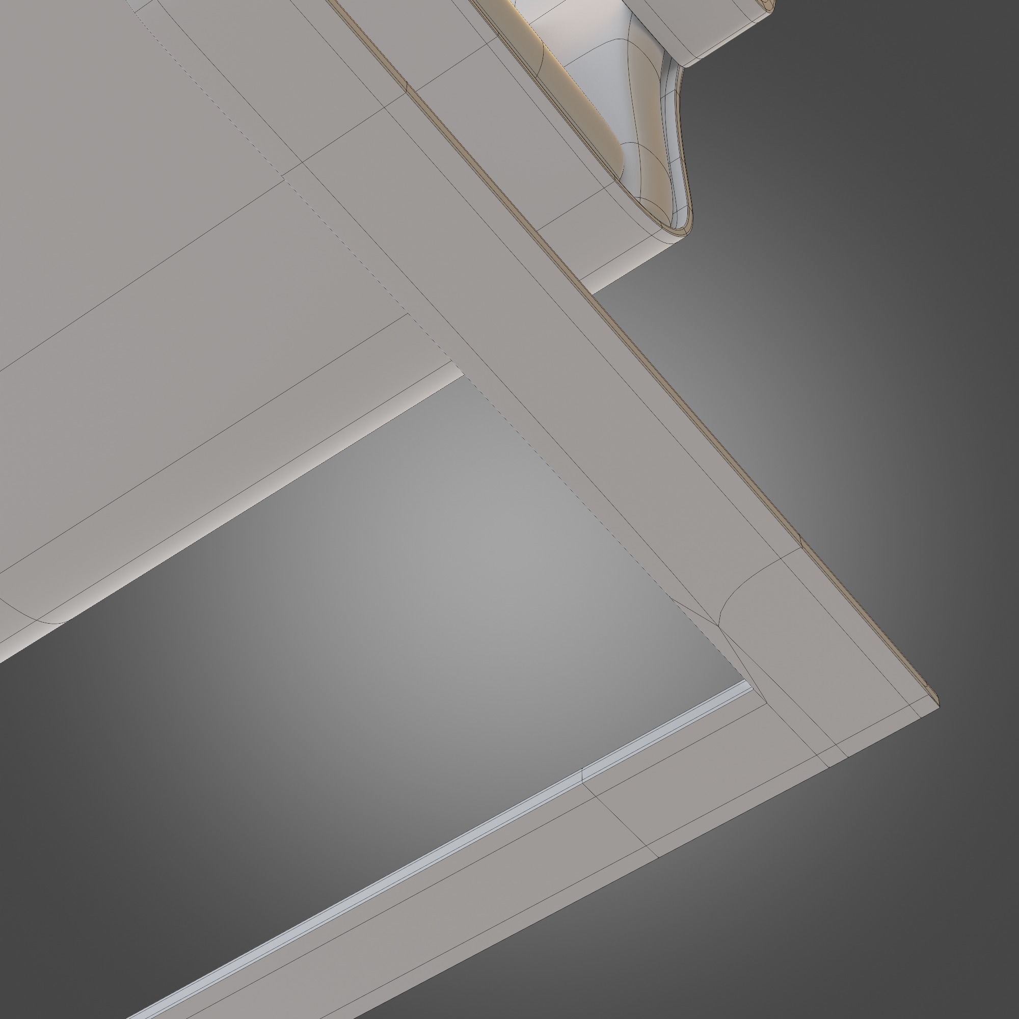 Chair Wooden Grey Subdivision Ready for Film Low-poly 3D model_21