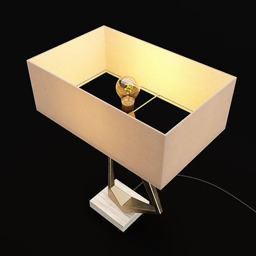 Table lamp 5 3D model 7