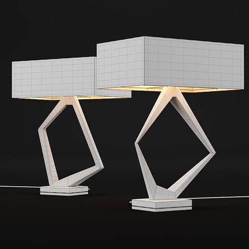 Table lamp 5 3D model 4