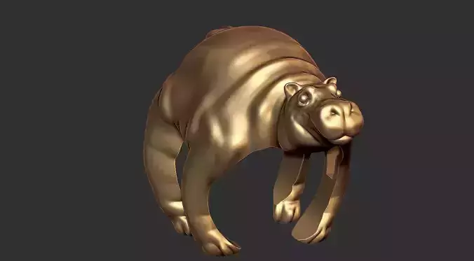 Hippo Ring File Ready For 3D Print 