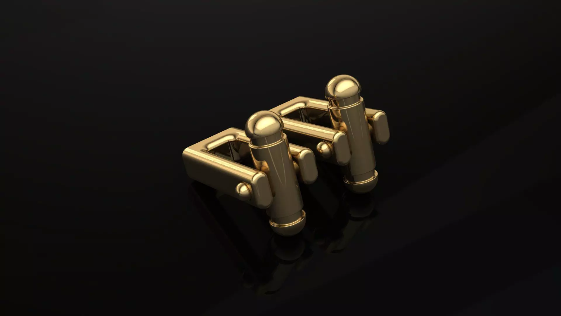 Cufflinks Lock 1 3D print model