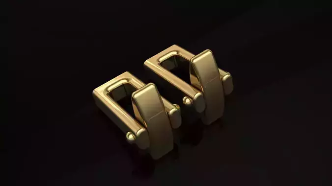 Cufflinks Lock 2 3D print model