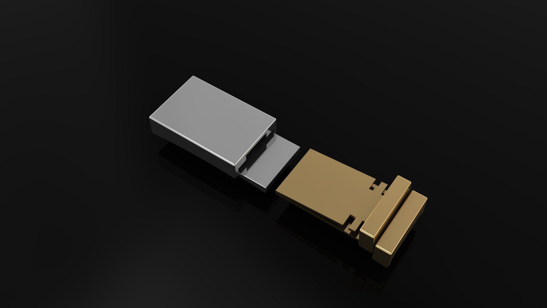 Jewelry Accessories Bracelet Lock  Box 3D print model_3