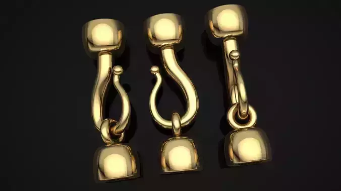 Jewellery Accessories Necklace Clasp  Lock  3D print model